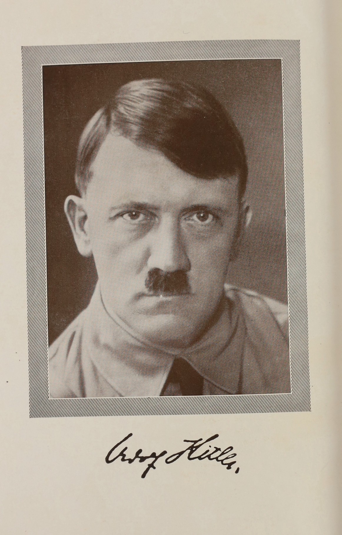 Hitler, Adolf - Mein Kampf, wedding edition, given to a married couple in the Third Reich, 8vo, leather back paper boards, Munich, 1940, in slip case , together with a card, in German, ‘’Congratulations on Christmas and